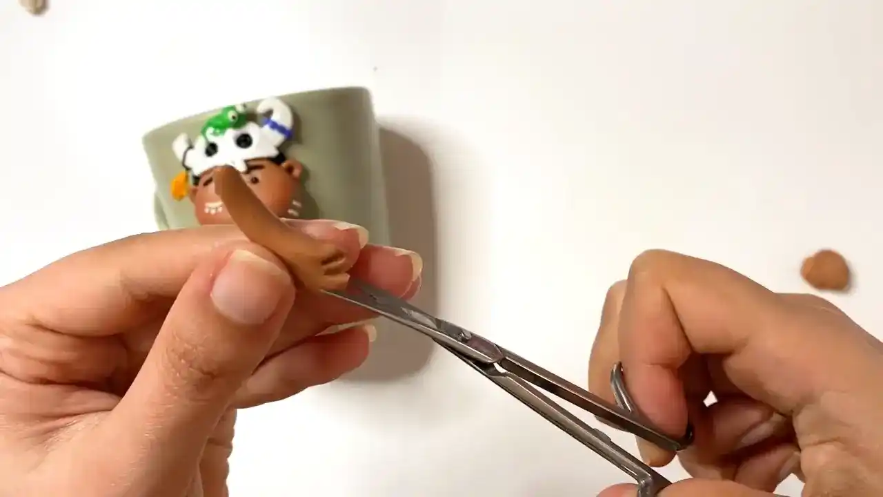 آموزش ساخت پسر قبیله مرحله ساخت دست های  عروسک