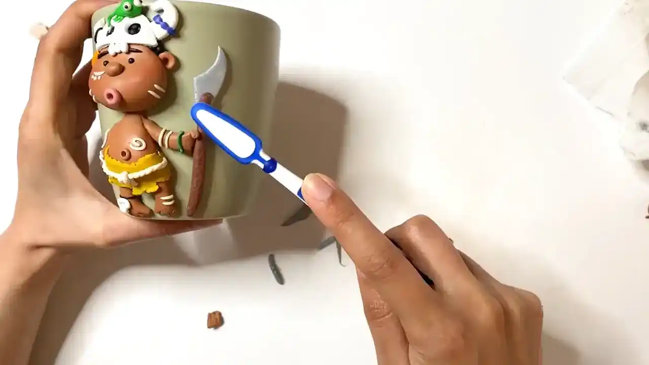 آموزش ساخت پسر قبیله مرحله ساخت تبر  عروسک