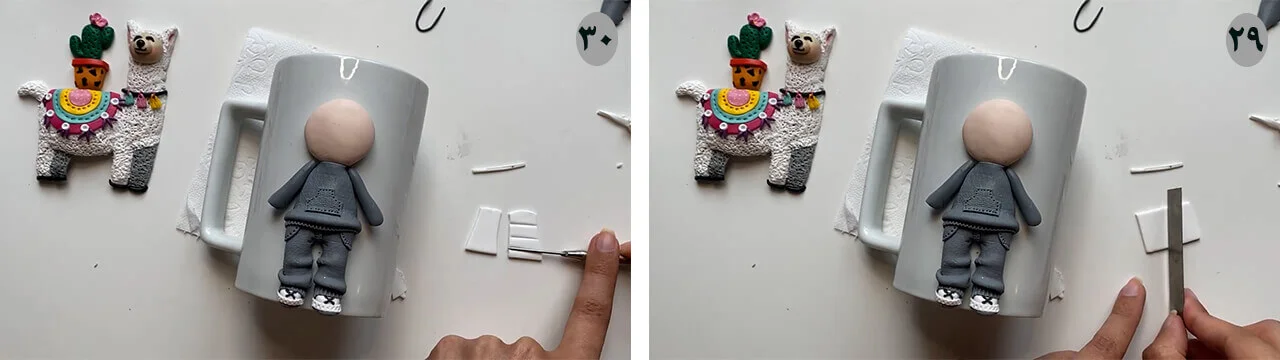 آموزش ساخت ویلیام کوچولو مرحله ساخت  بافت  عروسک 