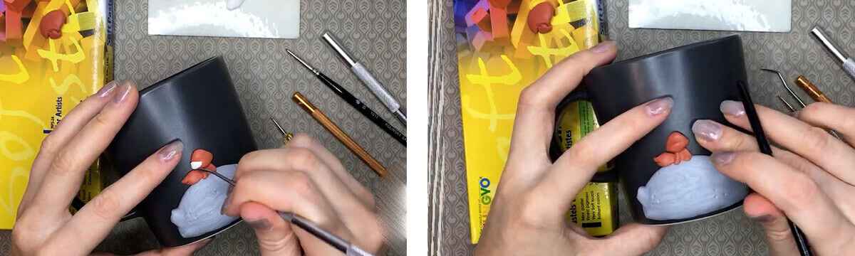 آموزش ساخت ماگ شازده کوچولو مرحله ساخت روباه عروسک 