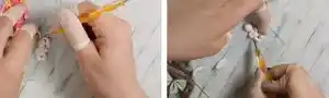 آموزش تزیین ماگ دختر خرگوشی مرحله ساخت خرگوش  عروسک 