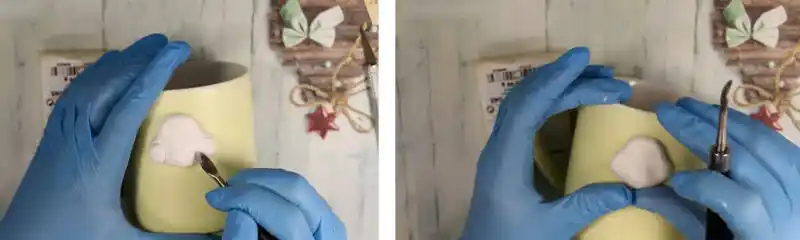 آموزش ساخت  ماگ خرگوش پیتر مرحله ساخت سر عروسک 