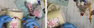 آموزش ساخت  ماگ خرگوش پیتر مرحله ساخت چشم  عروسک 