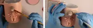 اموزش ساخت ماگ امیلو مرحله ساخت شالگردن عروسک  