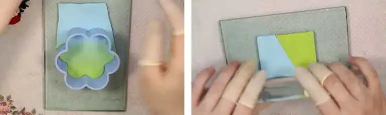 آموزش ساخت ماگ دختر مزرعه مرحله ساخت چمن  عروسک 
