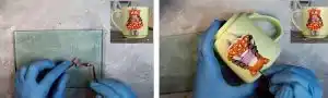 آموزش ساخت ماگ طرح دخترونه با عروسک روباه  مرحله ساخت کلاه عروسک 