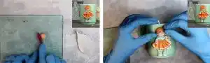 آموزش ساخت ماگ دختر پرتقالی مرحله ساخت کلاه  عروسک 
