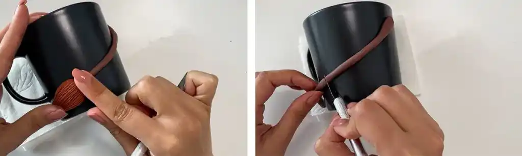 آموزش ساخت ماگ دختر جادوگر مرحله ساخت  جاروی عروسک 