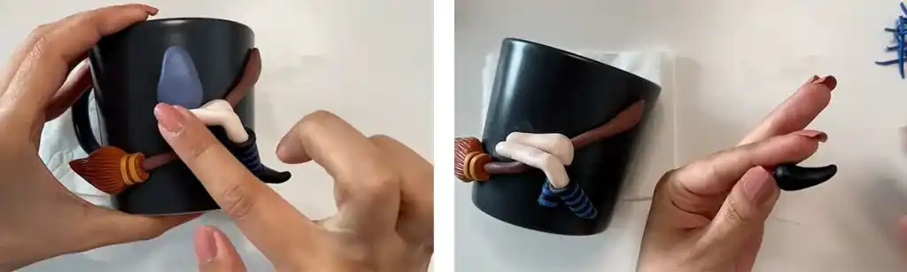 آموزش ساخت ماگ دختر جادوگر مرحله ساخت بدن  عروسک 