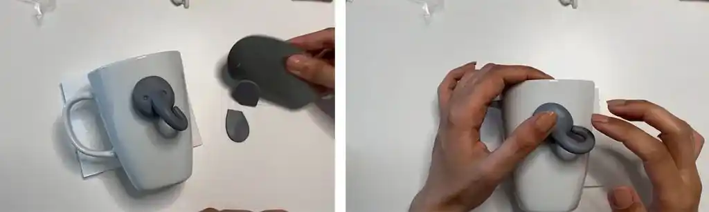 آموزس ساخت ماگ فیل با دسته گل مرحله ساخت صورت  عروسک 