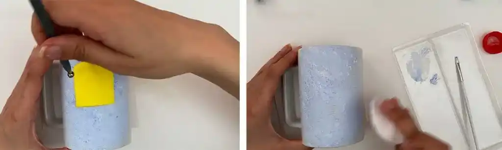 آموزش ساخت  ماگ باب اسفنجی مرحله ساخت صورت 