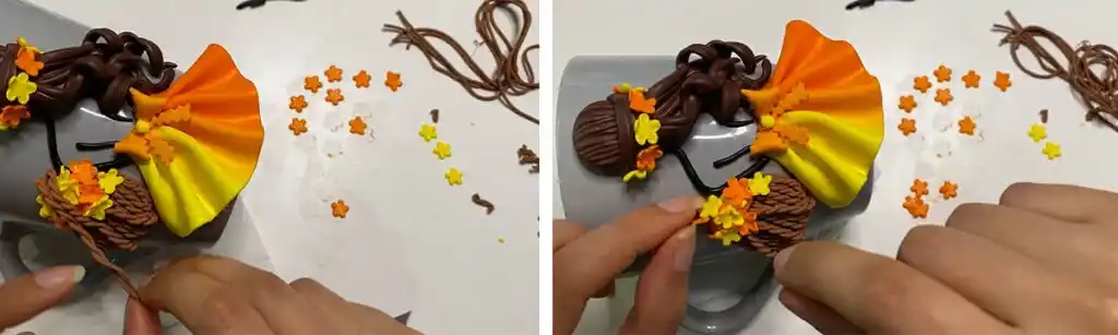 مرحله ساخت سبد عروسک 