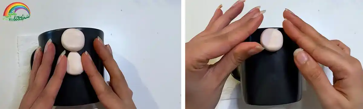 آموزش ساخت عروسک بابانوئل مرحله ساخت سر و بدن  عروسک