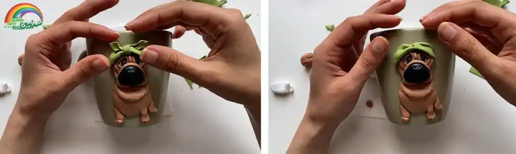 آموزش ساخت اسپایک کوچوله مرحله ساخت پاپیون  عروسک 