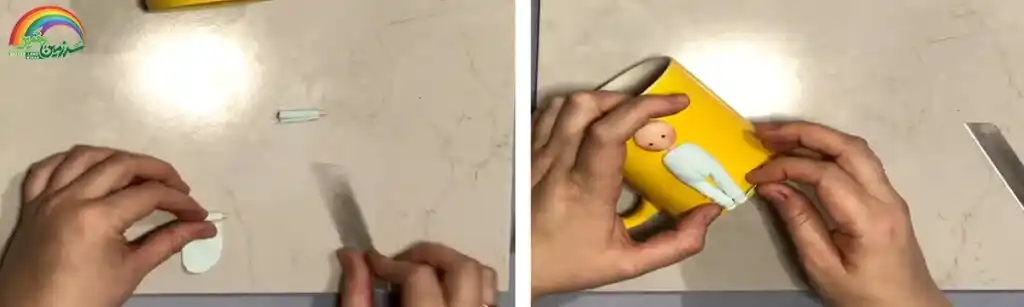 آموزش ساخت  ماگ دخترک تک شاخ مرحله ساخت شالگردن  عروسک 